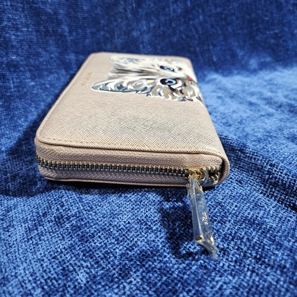 NEW Paul & Joe Sister Kitty Cat Pink Metallic Wallet - Picture 4 of 7